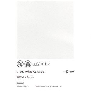 Krion 9104 White Concrete