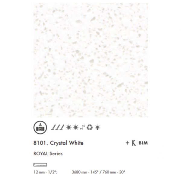 Krion 8101 Crystal White
