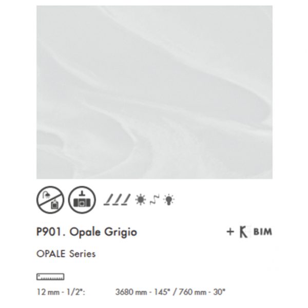 Krion P901 Opale Grigio