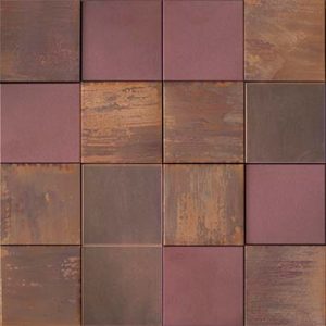 Metal Bronze 3D Cubes 30x30 cm
