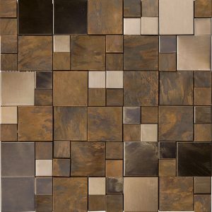 Metal Bronze Mini 3D Cubes 30.5x30.5 cm