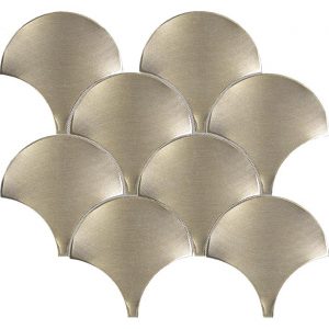 Gravity Aluminium Shell Gold 24.4x26.4 cm