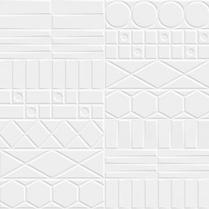 Geo Deco White 12.35x44.3 cm