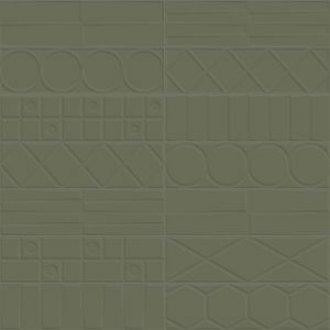 Geo Deco Green 12.35x44.3 cm