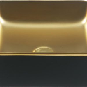 Lavabo Savannah Black&Gold 36.5x36.5x13
