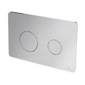 Pulsador Frontal Doble Smart Line Rondo Cromo