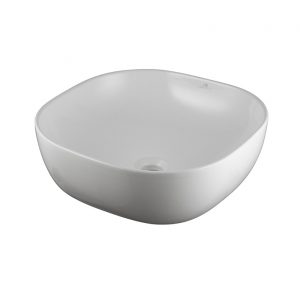 Lavabo Slender Borde Fino Cuadrado Blanco