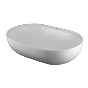 Lavabo Slender Borde Fino Oval Blanco