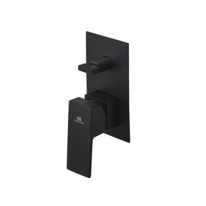 Monomando Square Encastre Baño/Ducha Parte Externa Negro