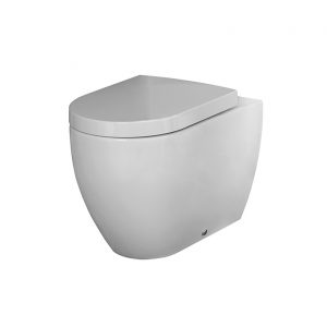 Inodoro Salida Orientable Arquitect Rimless Back To Wall Blanco