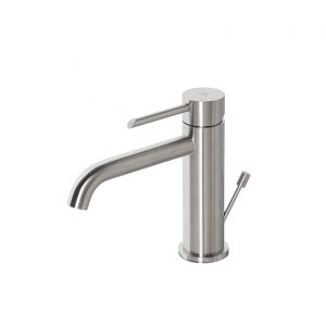 Monomando Round Inoxidable Lavabo Acero Cepillado