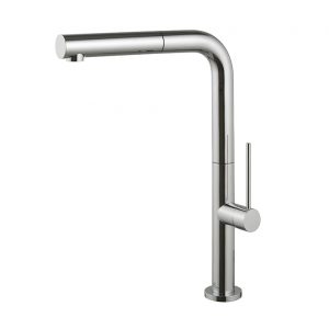 Monomando Bridge Slim Fregadero Ducheta Extraible Cromo