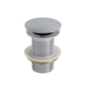 Vaciador Fijo Lavabo Sin Rebosadero Cromo