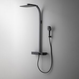 Columna Ducha Touch Feel Premium Negro Mate