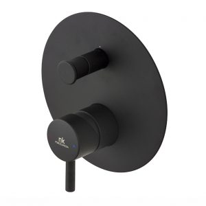 Monomando Rondo N Encastre Baño/Ducha Parte Externa Negro