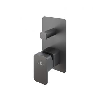 Monomando Lounge Encastre Baño/Ducha Parte Externa Negro Mate
